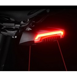 Bike brake light - turning light - flash tail rear lamp - laser line - with remote control - wireless - waterproofLights