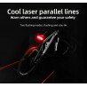 Bike brake light - turning light - flash tail rear lamp - laser line - with remote control - wireless - waterproofLights