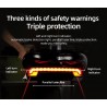 Bike brake light - turning light - flash tail rear lamp - laser line - with remote control - wireless - waterproofLights