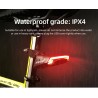 Bike brake light - turning light - flash tail rear lamp - laser line - with remote control - wireless - waterproofLights