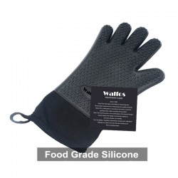 Long protective glove - for cleaning / BBQ - heat resistant - silicone - 1 piece