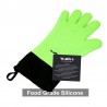 Long protective glove - for cleaning / BBQ - heat resistant - silicone - 1 piece