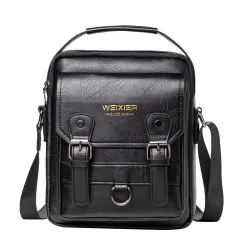 Vintage schouder / crossbody tas - echt leerTassen