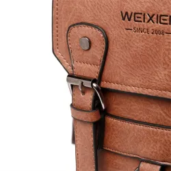 Vintage schouder / crossbody tas - echt leerTassen