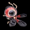 Big-Eye - abeille - broche strass