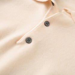 Men's POLO pullover - t-shirt with buttons - cashmere