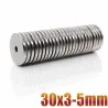 N35 - neodymium magnet - round countersunk disc - 30 * 3mm - with 5mm holeN35