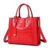 Elegant shoulder bag - genuine leather - stone patternHandbags