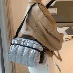 Small shoulder bag - nylon - wide strap