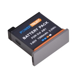 1300mAh - oplaadbare li-ion AB1-batterij - USB type-C-oplader - voor DJI Osmo Action Sports-cameraBatterijen