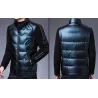 Modieus kort jack - winterwindjack met glanzende donsJassen