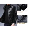 Modieus kort jack - winterwindjack met glanzende donsJassen