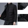 Warm winter jacket - quilted thick windbreaker