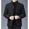 Warm winter jacket - quilted thick windbreaker