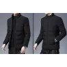 Warm winter jacket - quilted thick windbreaker