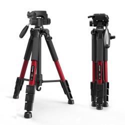 Z666 - professional aluminum camera tripod - portable - with Pan head - for Canon DSLR camera