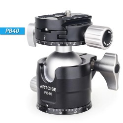 PB40 - statief balhoofd - dubbel panoramisch - laag profiel - 360 graden draaibaar - voor DSLR camera'sStatieven en standaarden