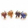 Colorful crystal elephant - keychain