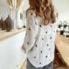 Klassieke blouse met lange mouwen - los overhemd met printBlouses & overhemden