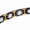 Bracelet magnétique - acier tungstène céramique noire - unisexe - radioprotection