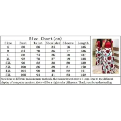 Elegant long dress - summer flowers print - plus sizeDresses