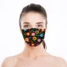 Gezichts-/mondbeschermingsmasker - wegwerp - voor volwassenen - bloemenprintMondmaskers