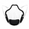 Transparent protective face mask - plastic shield - with filter