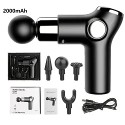 Mini massager gun - vibrator - spierontspanning - pijnverlichting - LCD-displayMassage