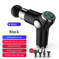 Mini massager gun - vibrator - spierontspanning - pijnverlichting - LCD-displayMassage