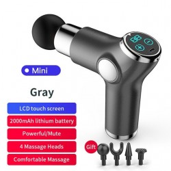 Mini massager gun - vibrator - spierontspanning - pijnverlichting - LCD-displayMassage