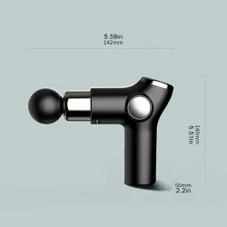 Mini massager gun - vibrator - spierontspanning - pijnverlichting - LCD-displayMassage