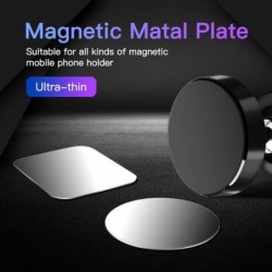 Plaque en métal - autocollant - support de téléphone magnétique - adhésif 3M