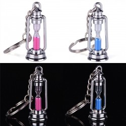 Metal lamp - hourglass - keychain for couples - 2 piecesKeyrings