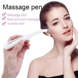 2 in 1 - elektrisch gezichts- / ogenmassageapparaat - vibratiepen - anti-rimpel / verjongingHuid