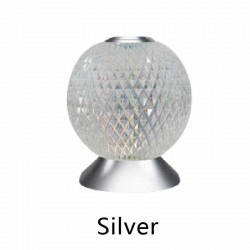 Italian night lamp - round crystal ball - USB - touch sensor