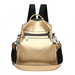 New Solid Color Women Multifunction Backpack Designer Simple College Style School Bag for Teenage Girls 2020 Travel Shoulder Bag