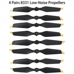 8331F - hélices - faible bruit - libération rapide - pour DJI Mavic Pro / Mavic Pro Platinum - 4 paires