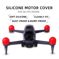 Protecteurs de moteur - capuchons en silicone - pour DJI FPV Combo Drone - 4 pièces