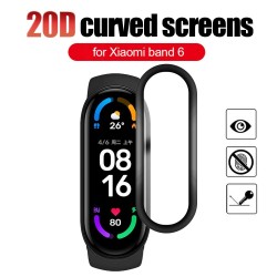 Beschermfolie van zacht glas - schermafdekking - volledig gebogen - voor Xiaomi Mi Band 5 / 6Smart-Wear