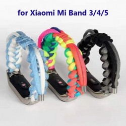 Armband van gevlochten stof - voor Xiaomi Mi Band 3 / 4 / 5 / 6Smart-Wear