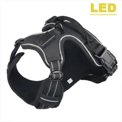 Dog's harness - with LED - adjustable - reflective - waterproof
