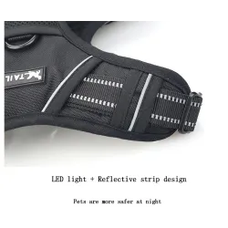 Dog's harness - with LED - adjustable - reflective - waterproof