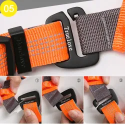 Dog harness - reflective nylon - adjustable