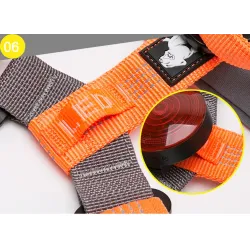 Dog harness - reflective nylon - adjustable