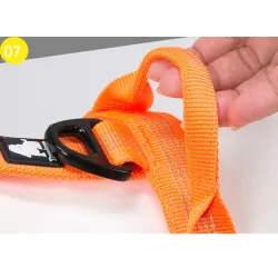 Dog harness - reflective nylon - adjustable