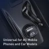 Baseus - FM transmitter - AUX - Bluetooth - dual USB - car charger - handsfree - MP3 player
