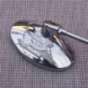 Universele motor ovale spiegels - chroom - 10mm schroefdraad - adelaarsbordSpiegels