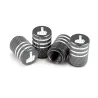 Car tire valves - aluminum caps - middle finger - 4 piecesWheel parts