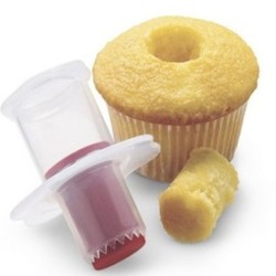 Cupcake / muffinboor - plastic zuigerBakvormen