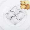 Koekjesvorm - puzzelvorm - roestvrij staalBakvormen